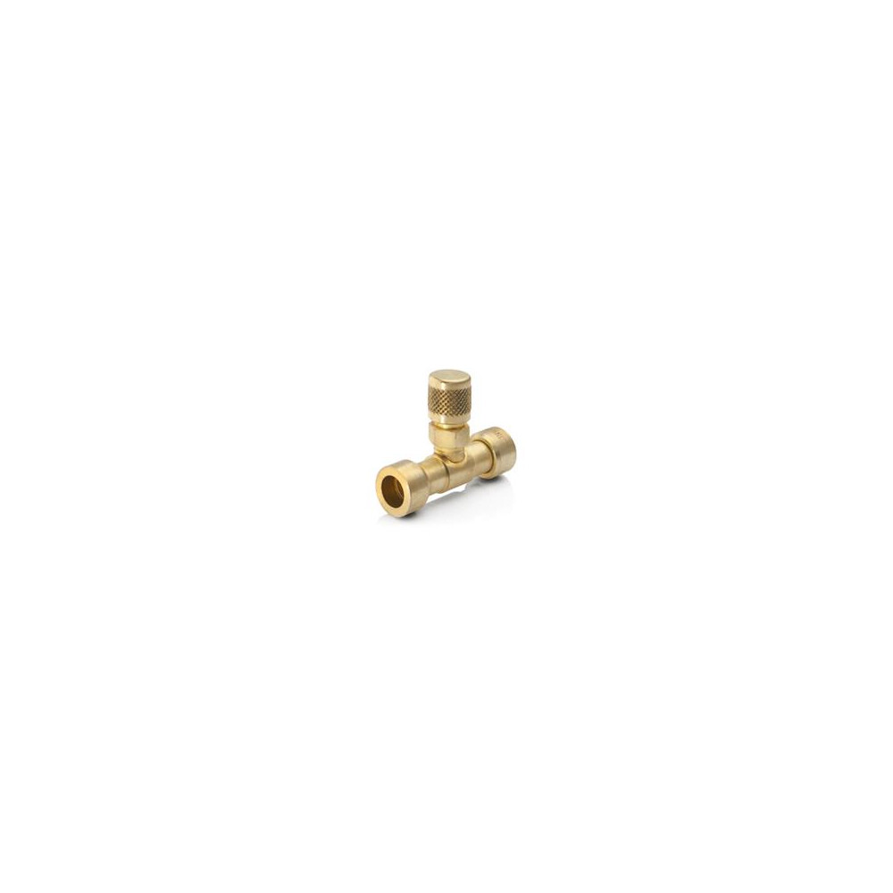 Brass connector with access valve LOKRING 8 NK Ms SV 00