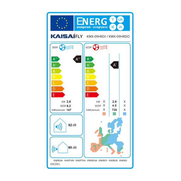 Klimaanlage 3,5kW FLY KWX-12KRH Kaisai