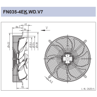 Axial fan FN035-4EK.WD.V7 Ziehl Abegg