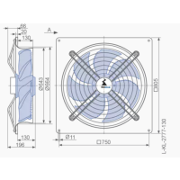 Axialventilator FN063-ZIQ.DG.A7P2 Ziehl Abegg