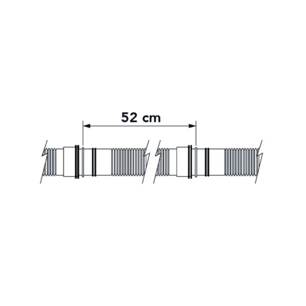 Condensate drain pipe 16/18mm 50m Tecnosystemi