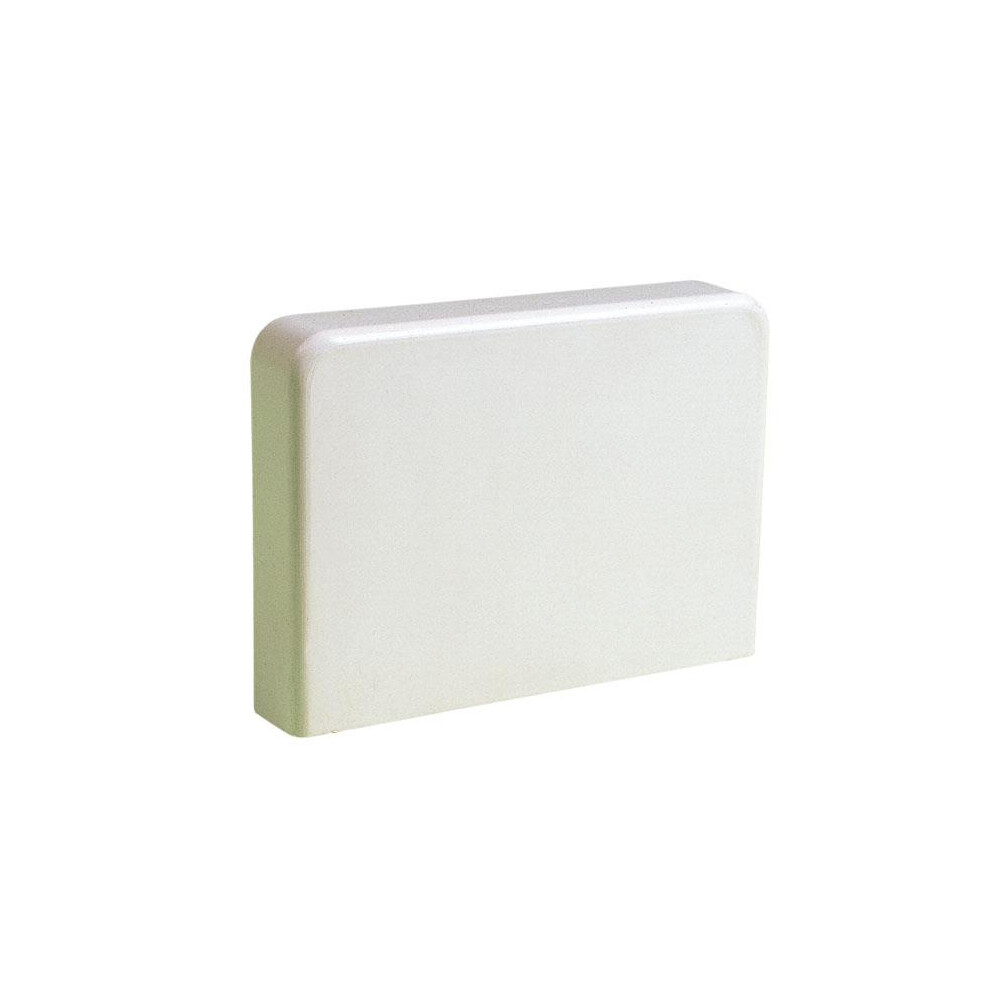 End cap Eco Duct 80x60mm ivory