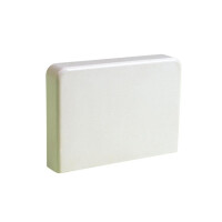 End cap Eco Duct 80x60mm ivory