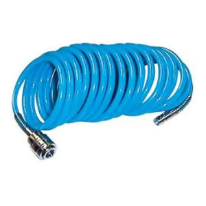 Pneumatic coiled hosh 5m blue Weldinger