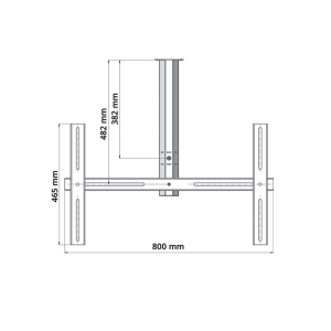 Wall Bracket f. thermally insusated facade 110 kg 465x800mm 2Emme