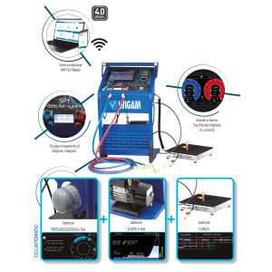 Digital automatic Filling station w. Vacuum pump IDO-110 Wigam