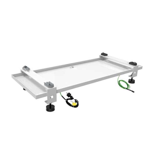 Adjustable floor console w. heated condensate tray SBP 1100x570mm Tecnosystemi