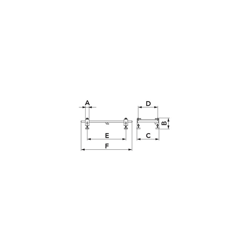 Adjustable floor console w. heated condensate tray SBP...