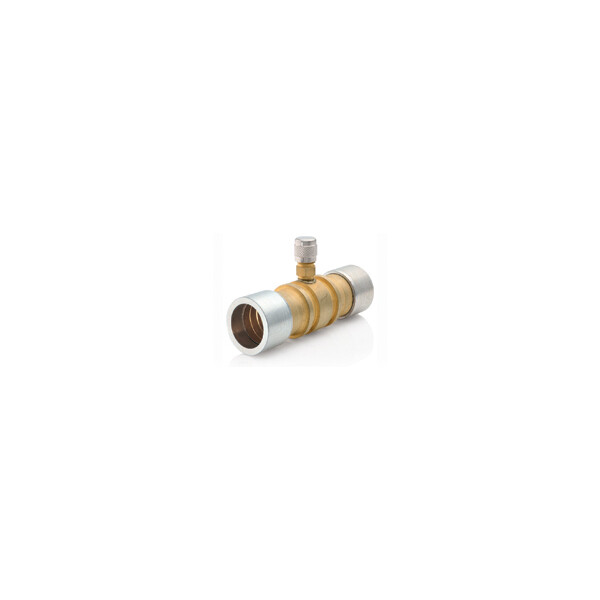 Brass connector with access valve LOKRING 6 NK Ms SV 50